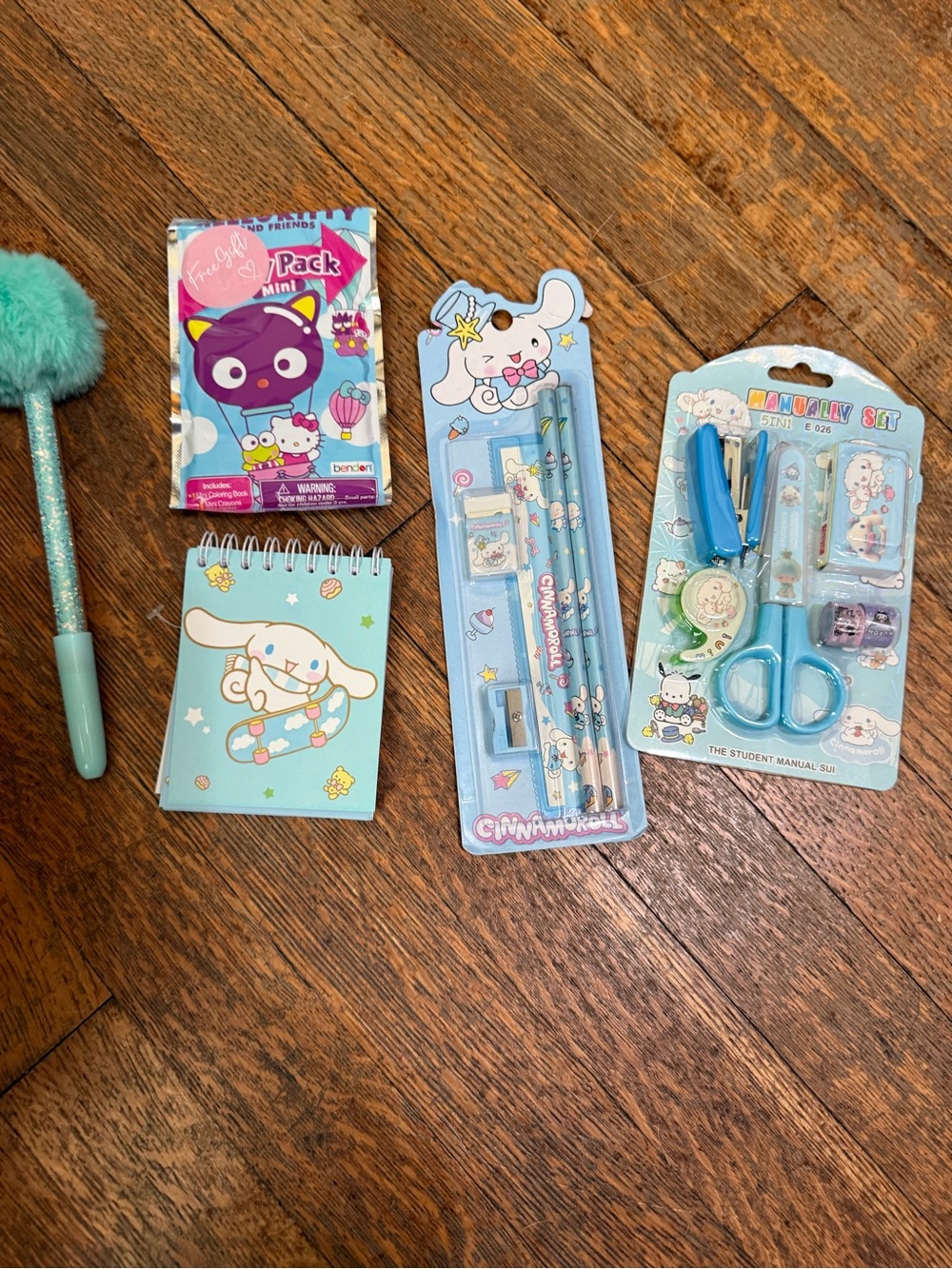 Cinnamoroll Kids Stationery Set in Light Blue